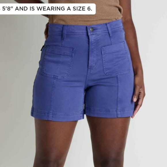 Toad&Co W's Linden Camvas Short Iris - Picture 3 of 6